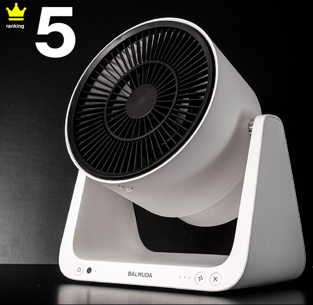 第5位：二重の羽根で広範囲に風が届くバルミューダ「GreenFan C2」